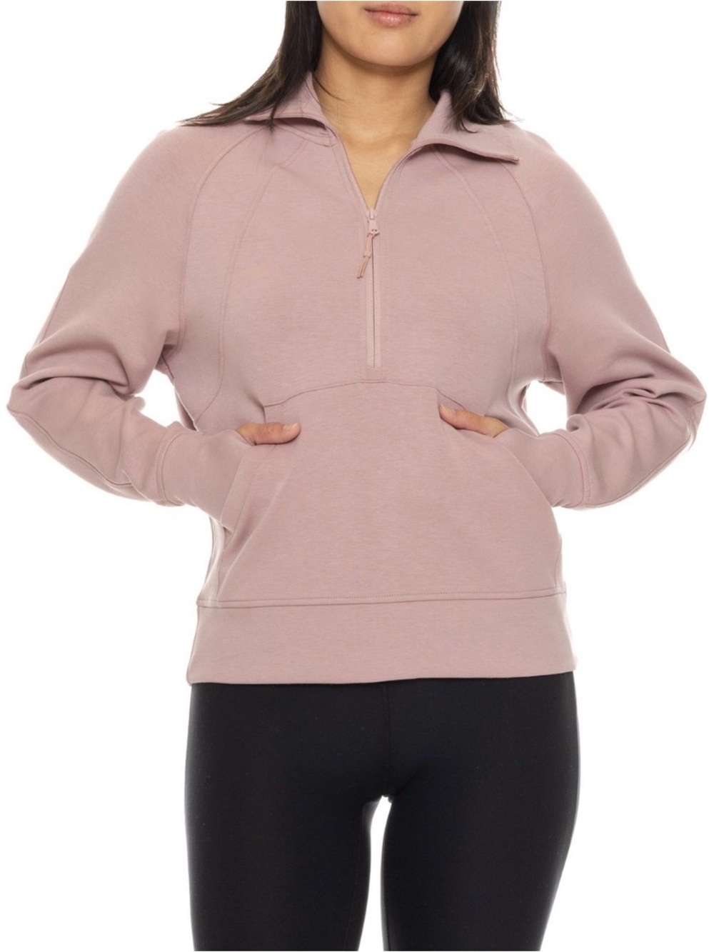 NWOT - North River Quarter-Zip Pullover - Dusty Pink